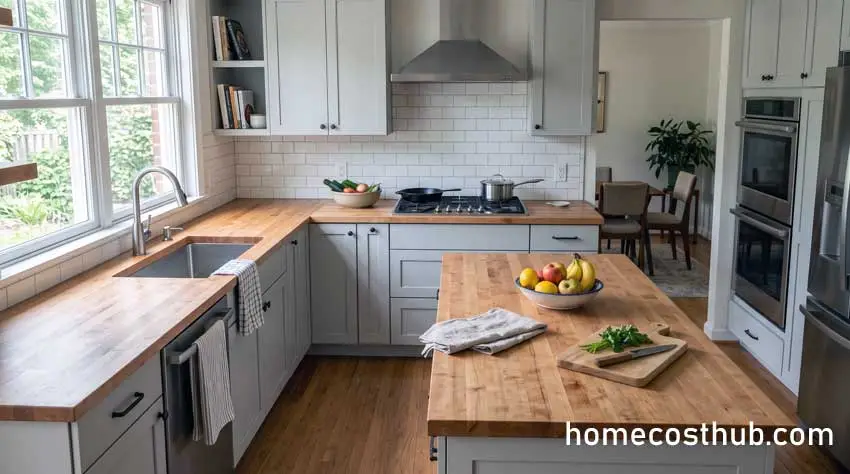 Home Cost Estimator 4 Butcher Block Countertop Calculator