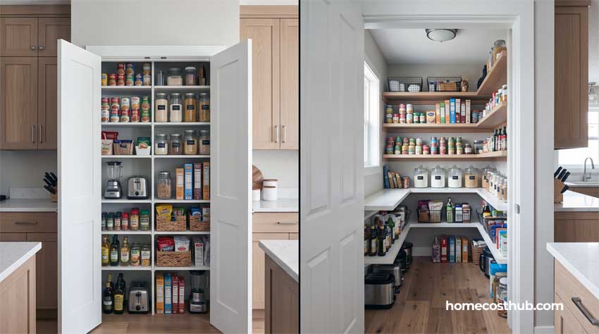 Pantry Addition Calculator 92 Reach-In vs Walk-In Efficiency