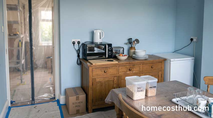 Temporary Kitchen During Remodel